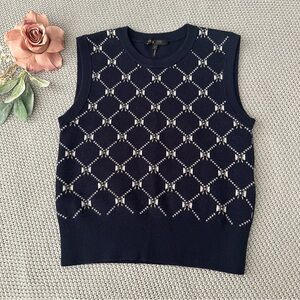 Maje Milia Bow Sweater Vest Size 1 Small